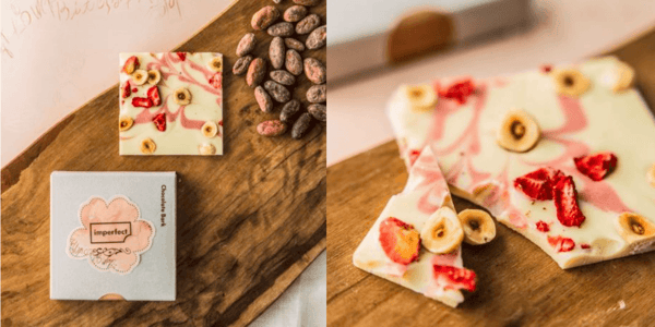 チョコレートバーク ストロベリー&ヘーゼルナッツ2枚